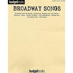 Budget Books Broadway Songs