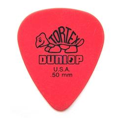 DUNLOP Plettro Tortex Standard Red  0.50