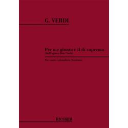 Don Carlo: per me giunto è il sì supremo | Verdi G.  