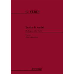 Don Carlo: tu che la vanità | Verdi G. 