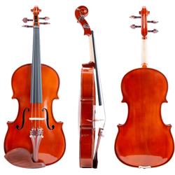 ffalstaff Viola da 38,1 cm Massello "Accademy" Finitura Lucida, parti in Palissandro (Custodia Sagomata)