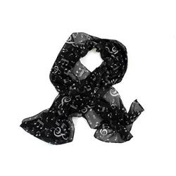 Foulard tema musicale (Nero)