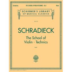 School of violin technics - Book 1