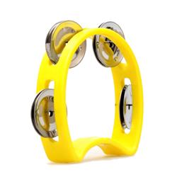 ffalstaff Mini Tamburello a 4 Sonagli (Giallo)