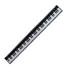 Righello con tastiera tastiera musicale (dim. 30cm - Nero)