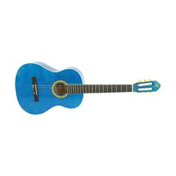 ffalstaff C441 Chitarra Classica 4/4 in Tiglio e Acero, Meccaniche Madreperla e Binding Applicato (Blu)