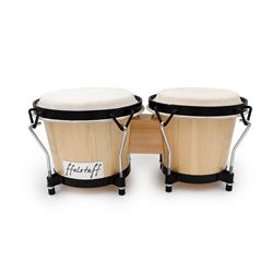 ffalstaff Bongo in Legno - Misure Pelli 6" & 7" (Natural)