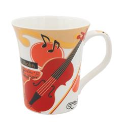 Tazza in ceramica con Violino