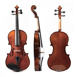 ffalstaff Violino 4/4 Massello "Conservatory" Finitura Lucida Anticata, parti in Ebano (Custodia Rettangolare ed Accessori)