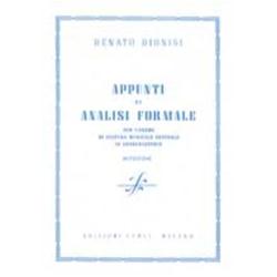 Appunti di analisi formale - Dionisi