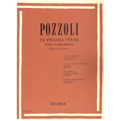 24 Piccoli studi facili e progressivi per pianoforte | Pozzoli 