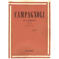 Campagnoli B. - 41 Capricci OP. 22 per Viola