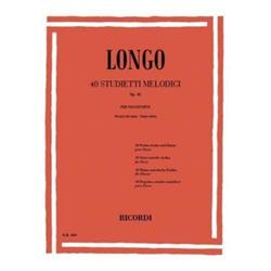 40 Studietti Melodici per Piccole Mani senza Ottave Op. 43 - Longo A.