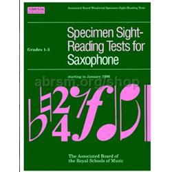 Specimen sight-reading tests for saxophone - Livello 1°- 5°