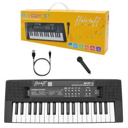 ffalstaff Mini Tastiera Elettronica 37 tasti - Uso Melodica (Nera)