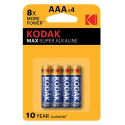 KODAK Batteria Alkaline Mini Stilo AAA Serie "MAX" (4 pz in Blister)