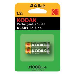 KODAK Batteria Ricaricabile Mini Stilo AAA 1000mAh (2 pz in Blister)