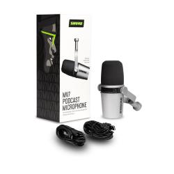 SHURE MV7-S Microfono Dinamico Cardioide (Silver)
