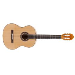 ffalstaff C40-EQ Chitarra Classica Elettrificata 4/4 con tastiera e ponte in palissandro e binding applicato (Natural Chiaro)