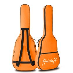 Borsa per Chitarra Acustica con 2 tracolle uso zaino e tasca porta accessori (Arancione)