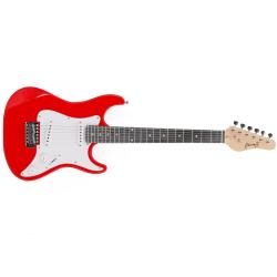 ffalstaff Chitarra Elettrica da 36'' tipo Stratocaster (Rosso)