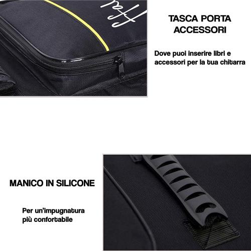 Borsa per Chitarra Classica 4/4 con Imbottitura 5 mm