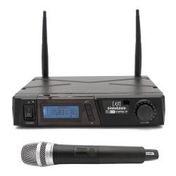SINEXTESIS Radiomicrofono Professionale UHF Singolo Palmare con sintonizzatore PLL (16 Canali)