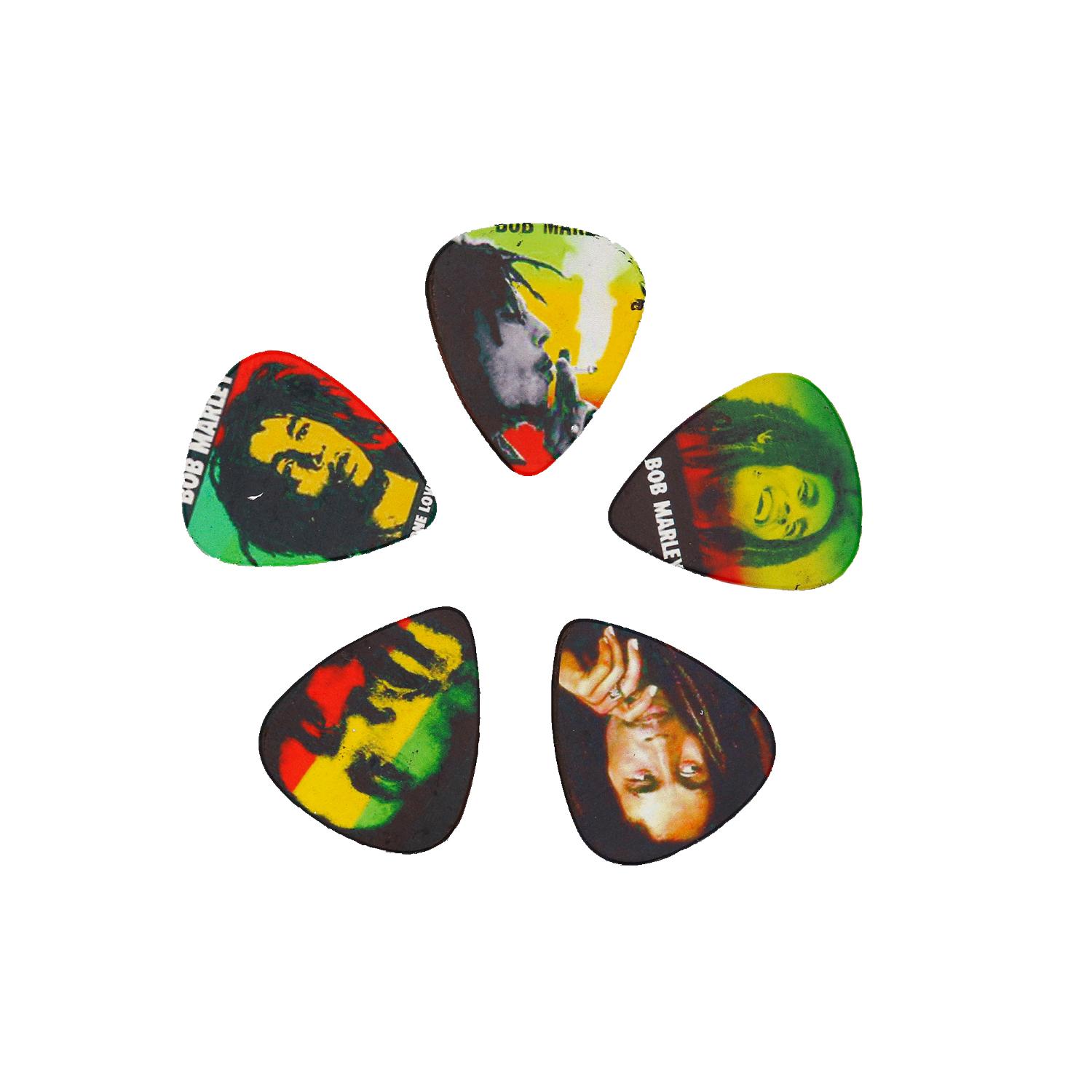 Plettro per chitarra serie Bob Marley - Hard (1 pz - design assortito), Plettri & Slide, B2B Distribuzione di Strumenti Musicali