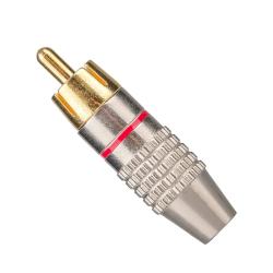 SINEXTESIS Spinotto RCA Professionale con Corpo Dorato (Rosso)