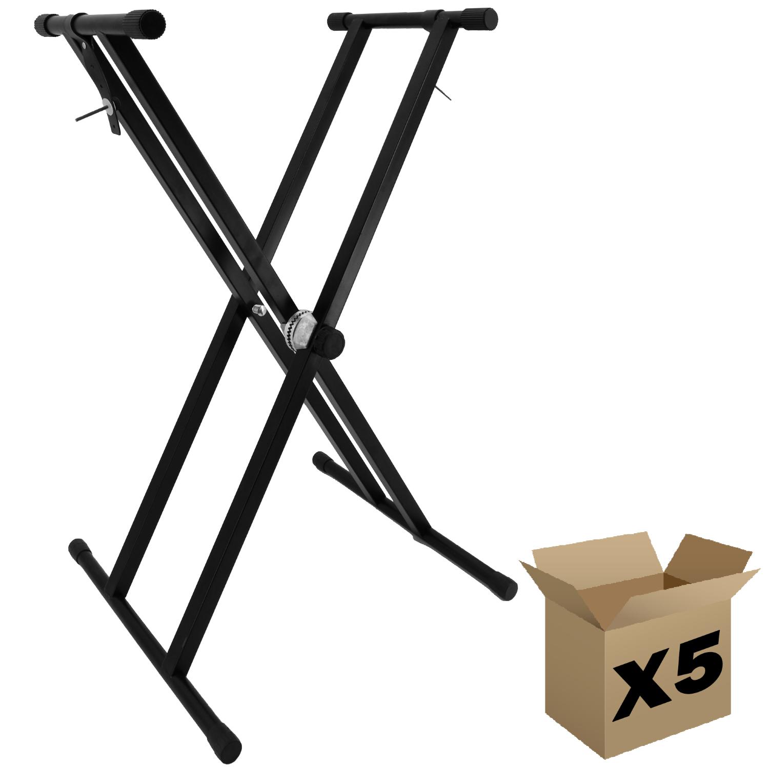 ffalstaff Supporto per tastiera doppio telaio con Sistema Crocodile (max 25 Kg statici) - (master carton da 5 pezzi)