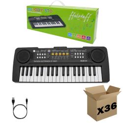 ffalstaff Mini Tastiera Elettronica 37 tasti - Uso Melodica (per uso ludico) - (master carton da 36 pezzi)