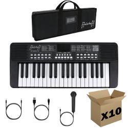 ffalstaff Kit STUDIO-37 Tastiera Elettronica Ricaricabile 37 tasti con Borsa (...la nera) - (master carton da 10 pezzi)