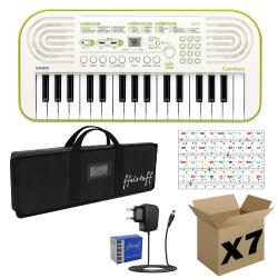 CASIO SA50 con Borsa ffalstaff, Alimentatore e Adesivi con Notazione Italiana - (master carton da 7 pezzi)