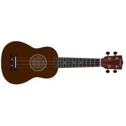 ffalstaff Ukulele Soprano 21" Superior Satinato con borsa (Natural Scuro)