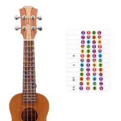 ffalstaff Adesivi in PVC per Ukulele con Notazione Italiana - Stampati e Disegnati in Italia