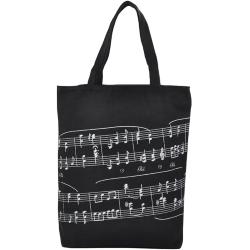 Borsa Nera con Note Musicali