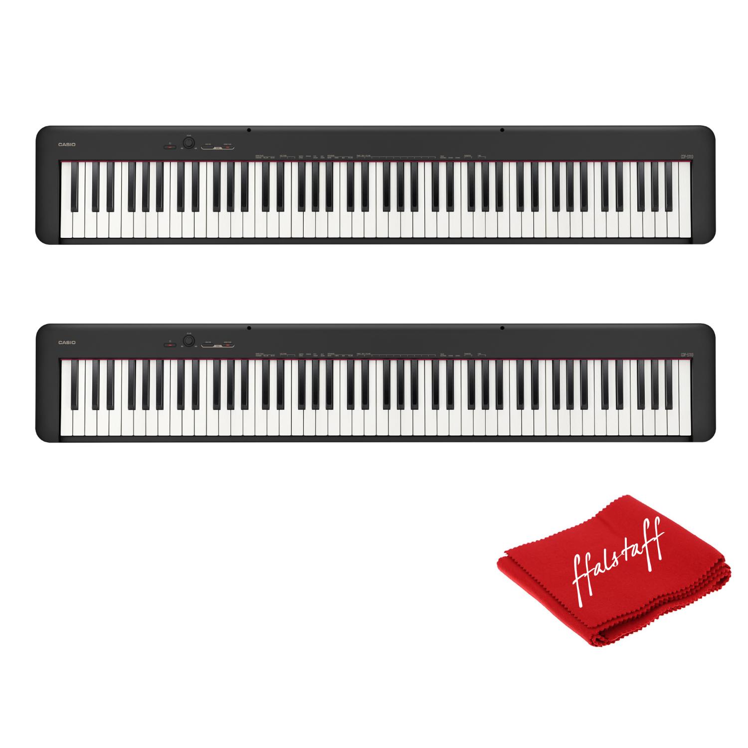 CASIO CDP S110 Piano Digitale 88 Tasti Pesati con Panno Copri Tastiera (2 pezzi o multipli con un panno in omaggio)