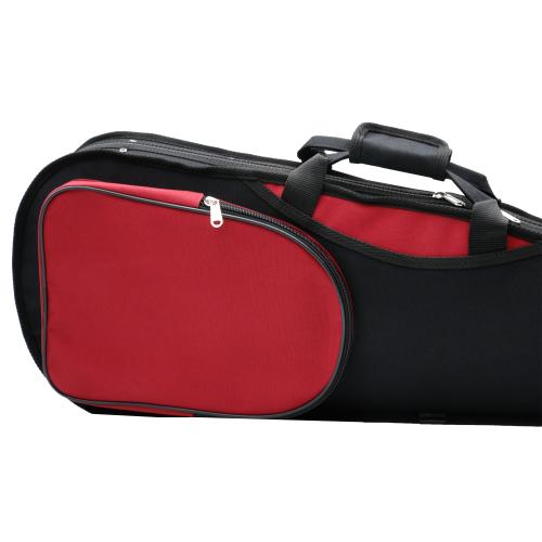 ffalstaff Custodia Sagomata per Violino 4/4 "Deluxe" (Rosso/Nero)
