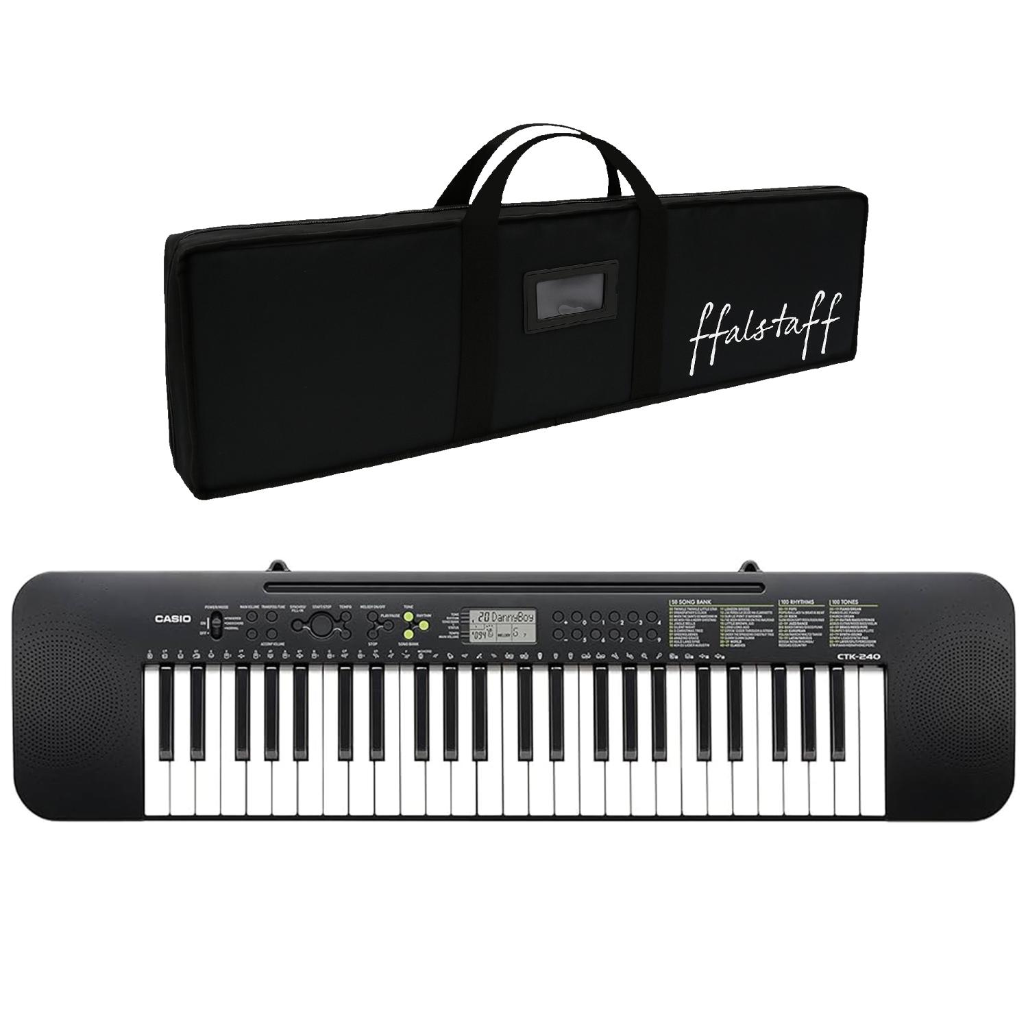 CASIO CTK240 Tastiera Elettronica 49 Tasti con Borsa con Tracolla ffalstaff F95