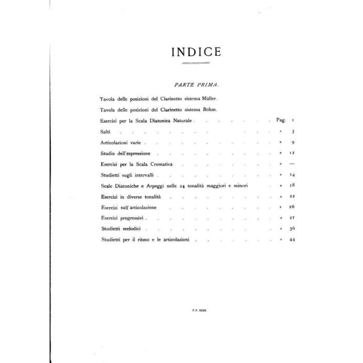 Metodo per clarinetto - Vol. 1 |  Lefevre