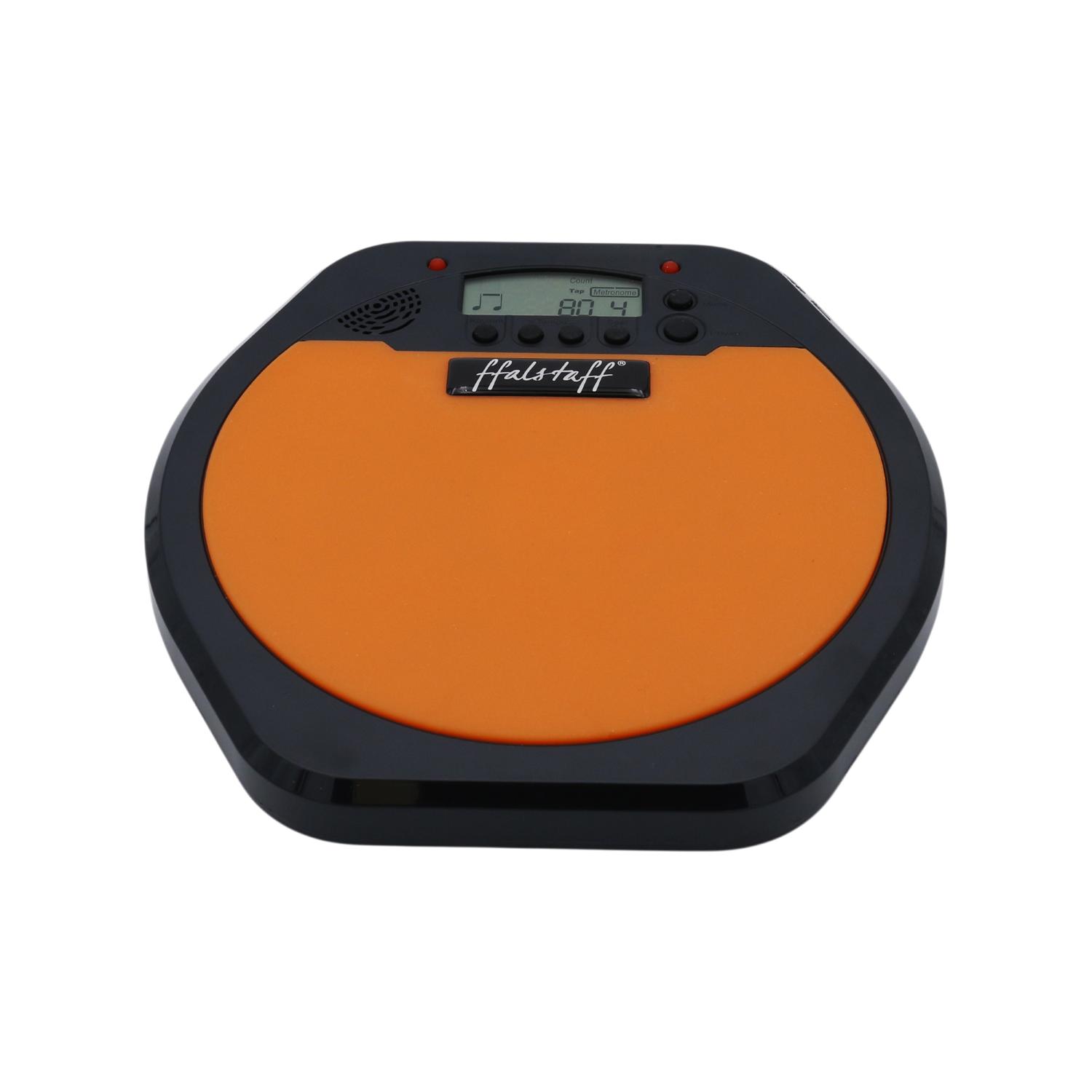 ffalstaff Pad Allenatore Elettronico Digitale da 8" con Metronomo e Display LCD (Arancione)