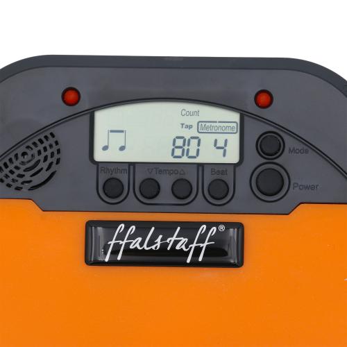 ffalstaff Pad Allenatore Elettronico Digitale da 8" con Metronomo e Display LCD (Arancione)