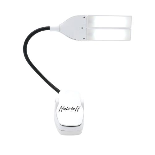 ffalstaff Luce a pinza da leggio con braccio regolabile 28 LED e 3 Livelli di Luminosità (Bianco)