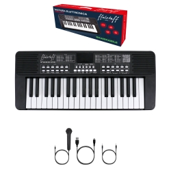 ffalstaff Tastiera elettronica ricaricabile 37 tasti per uso Scolastico "Italian Design" con 200 Suoni, 200 Ritmi, 50 Brani dimostrativi (Imballo danneggiato)