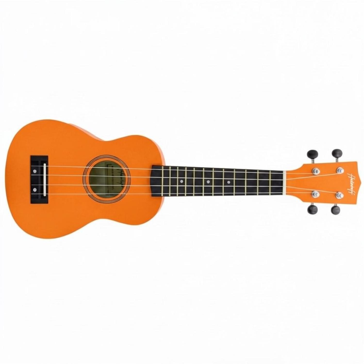 ffalstaff Ukulele Soprano 21" Superior Satinato con borsa, metodo rapido e kit 5 plettri (Arancione)
