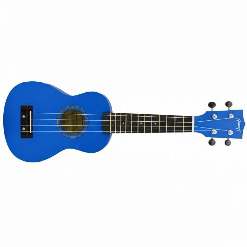 ffalstaff Ukulele Soprano 21" Superior Satinato con borsa, metodo rapido e kit 5 plettri (Blu)