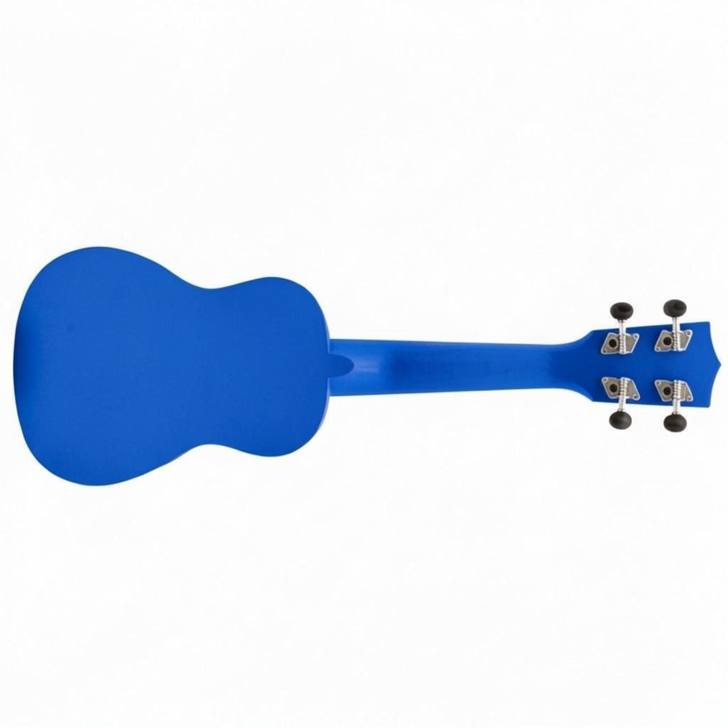 ffalstaff Ukulele Soprano 21" Superior Satinato con borsa, metodo rapido e kit 5 plettri (Blu)