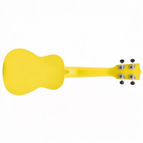 ffalstaff Ukulele Soprano 21" Superior Satinato con borsa, metodo rapido e kit 5 plettri (Giallo)