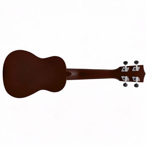 ffalstaff Ukulele Soprano 21" Superior Satinato con borsa, metodo rapido e kit 5 plettri (Marrone)