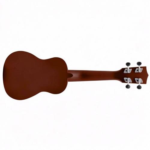 ffalstaff Ukulele Soprano 21" Superior Satinato con borsa, metodo rapido e kit 5 plettri (Natural Scuro)